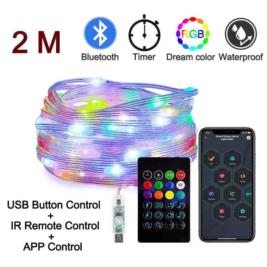 Smart RGB LED Strip - Bluetooth Waterproof